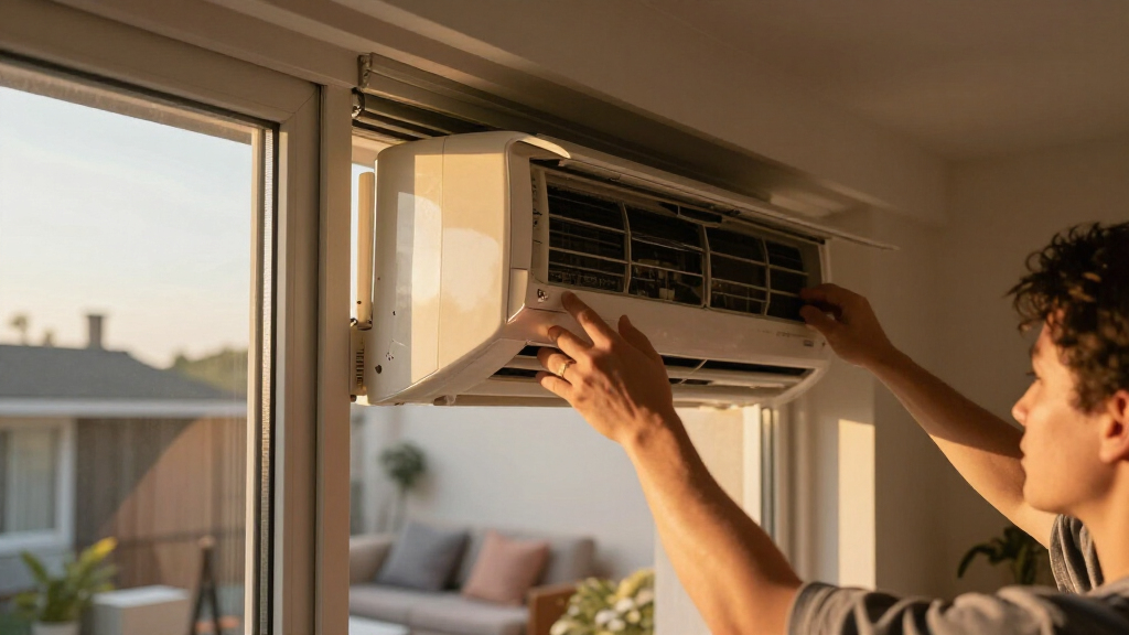 window air conditioner sliding window