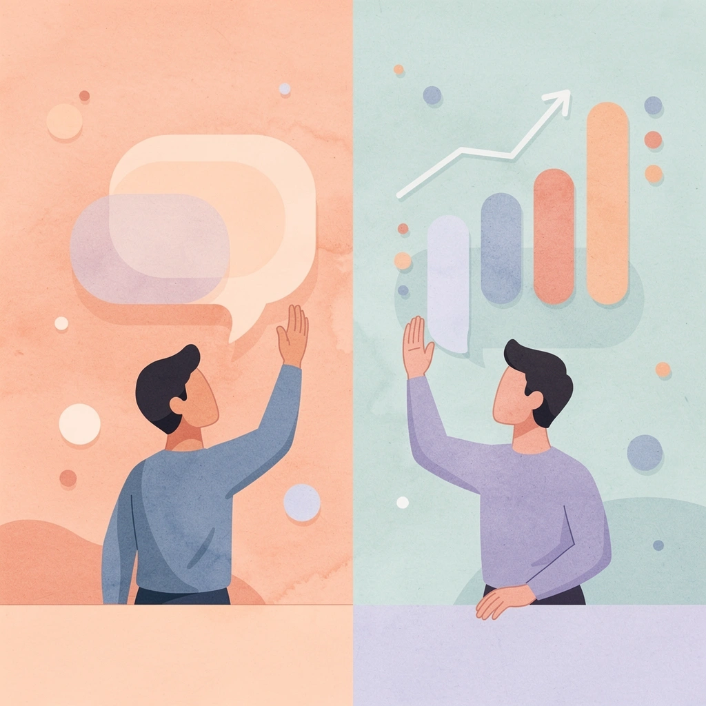 Scene illustration contrasting traditional hotel workflows with modern guest expectations