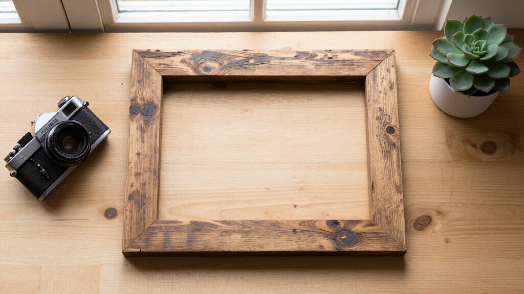reclaimed barn wood art frame