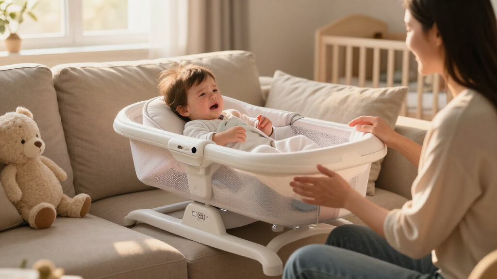 auto rocking bassinets with cry detection