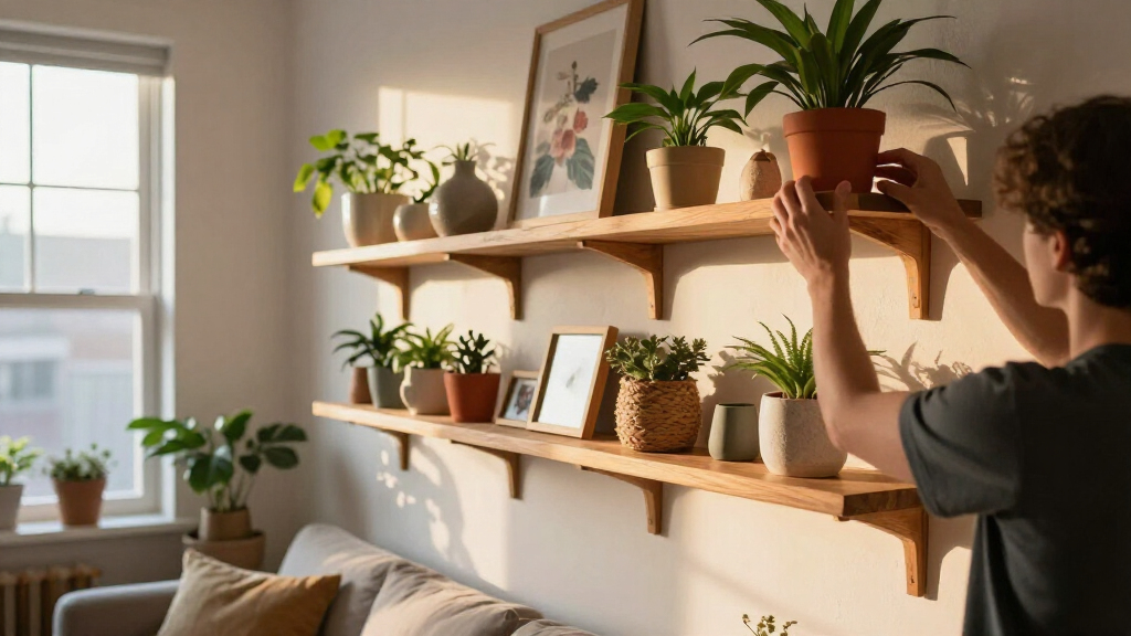 multi-purpose wall shelves