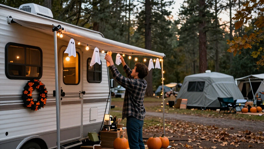 Halloween RV decorations