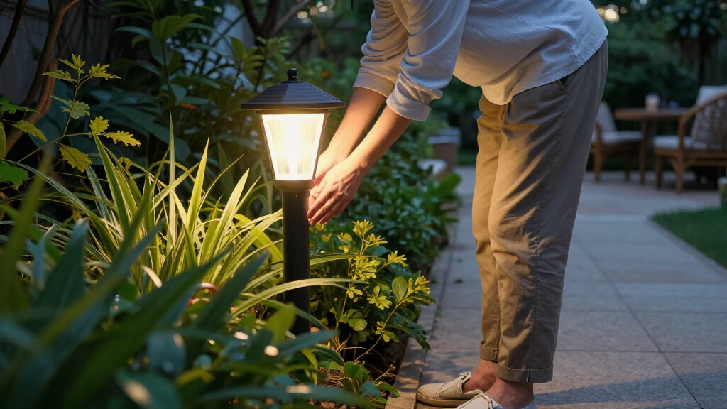 solar lamp post