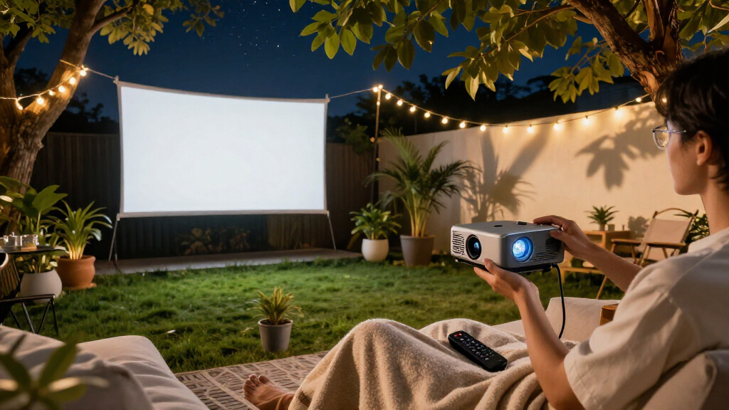 best outdoor projector for backyard movies