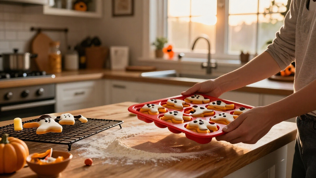 spooky silicone baking molds
