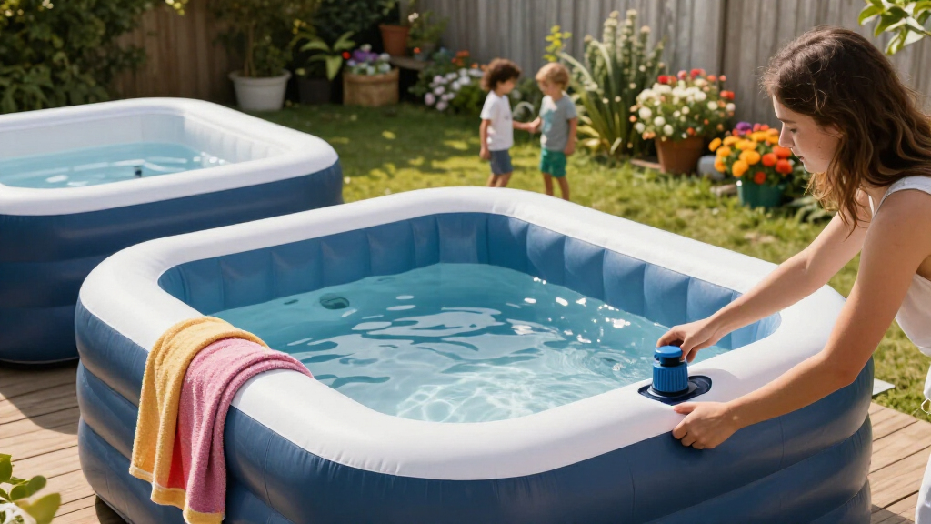 inflatable hot tubs backyard