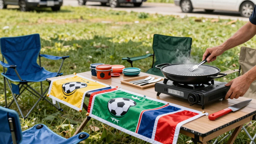 soccer fan tailgating gear
