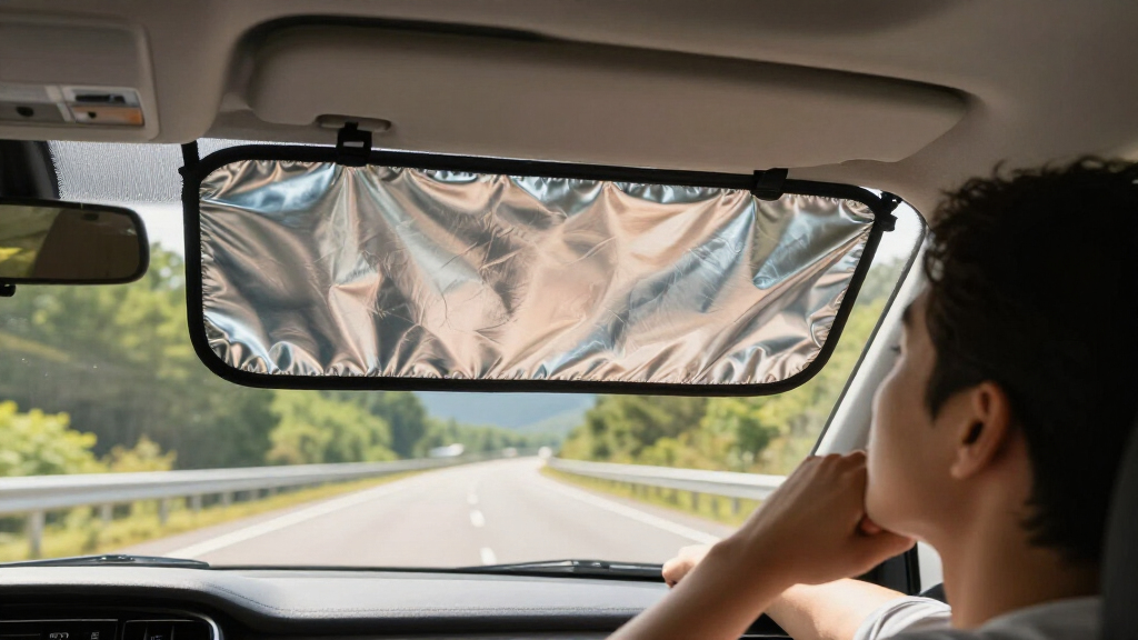 best premium windshield sunshade for hot climates on summer road trips