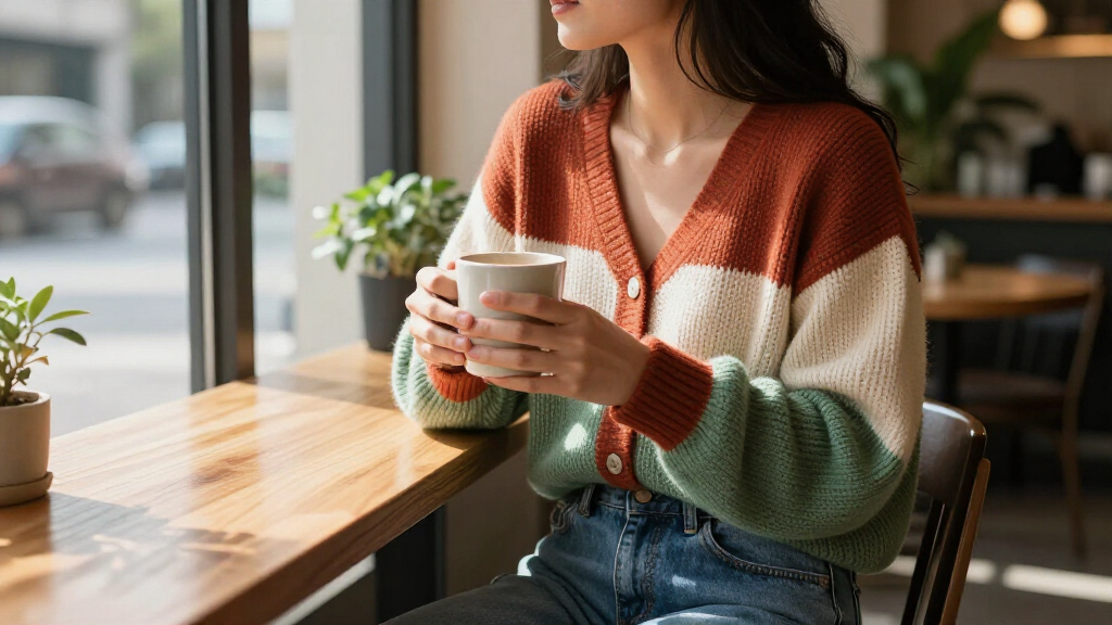 colorblock cardigans