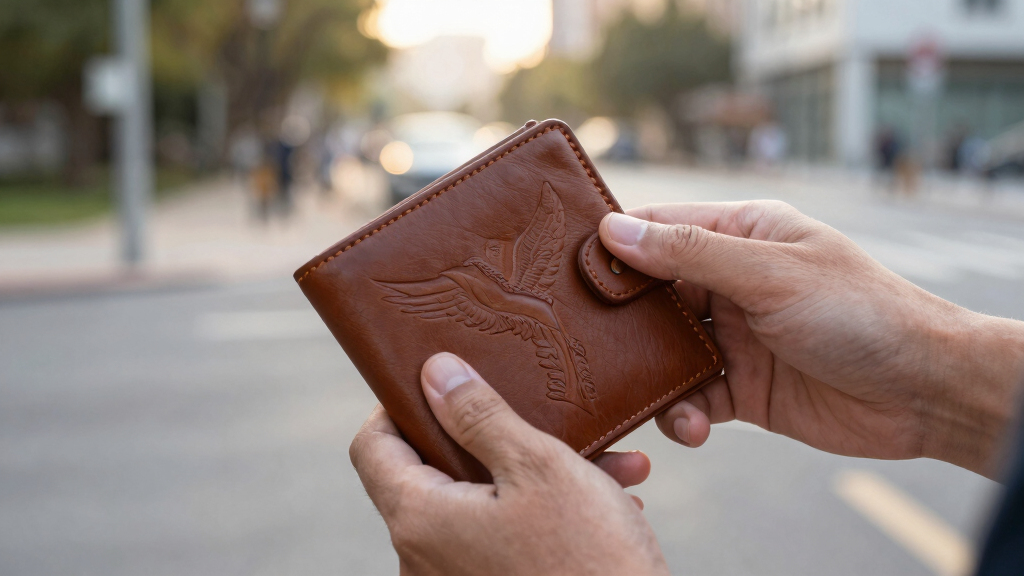 patriotic leather wallets