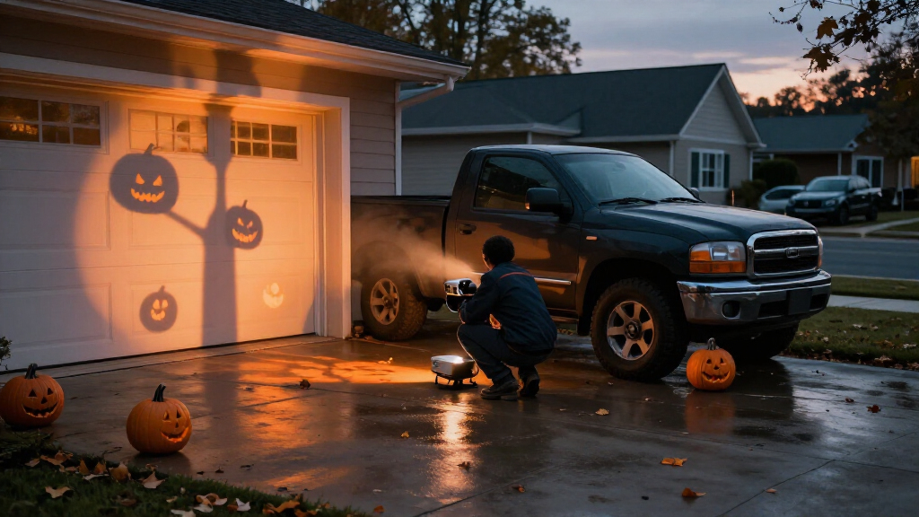 Halloween truck light projectors