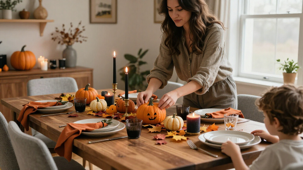 Halloween table decorations