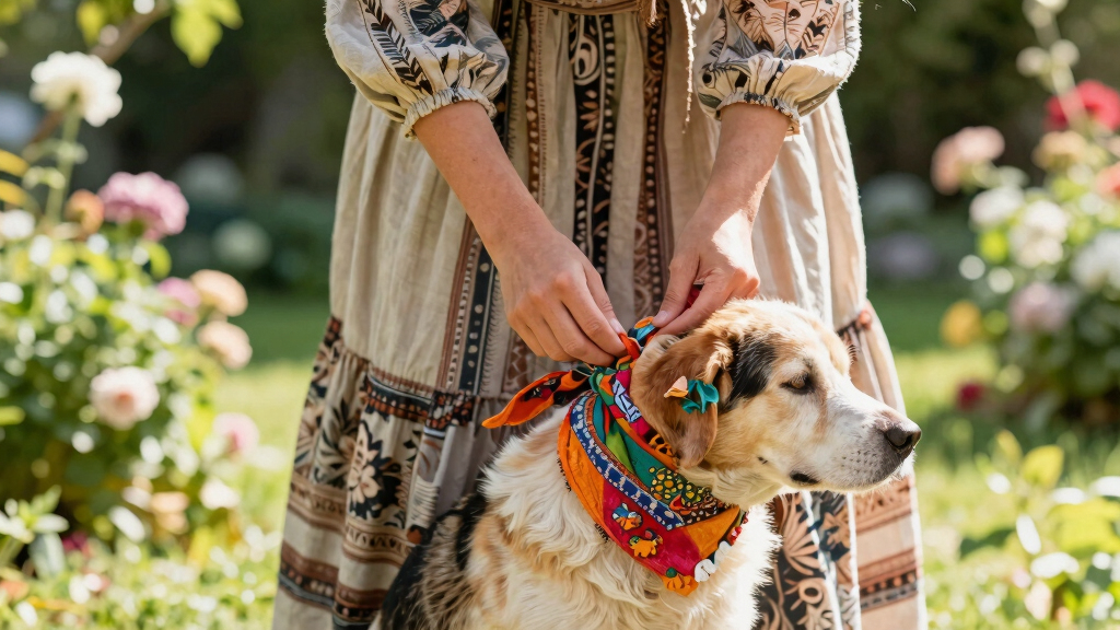 boho pet bandana