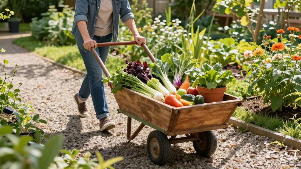 garden carts for harvest and planting