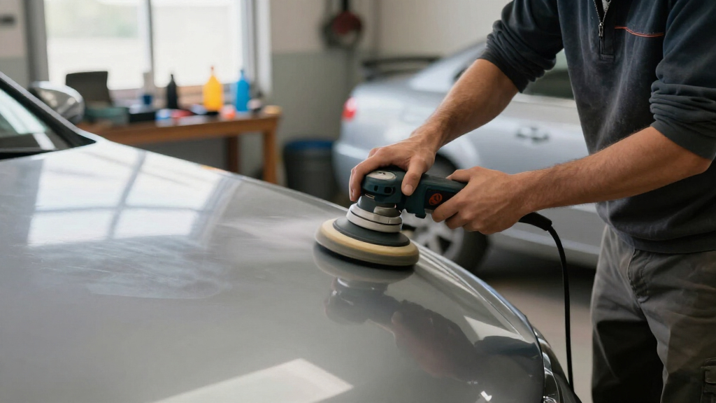 rotary polisher for paint correction