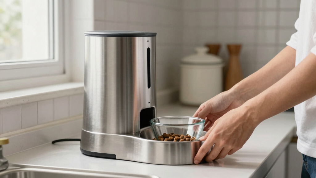 automatic wet food feeder for cats