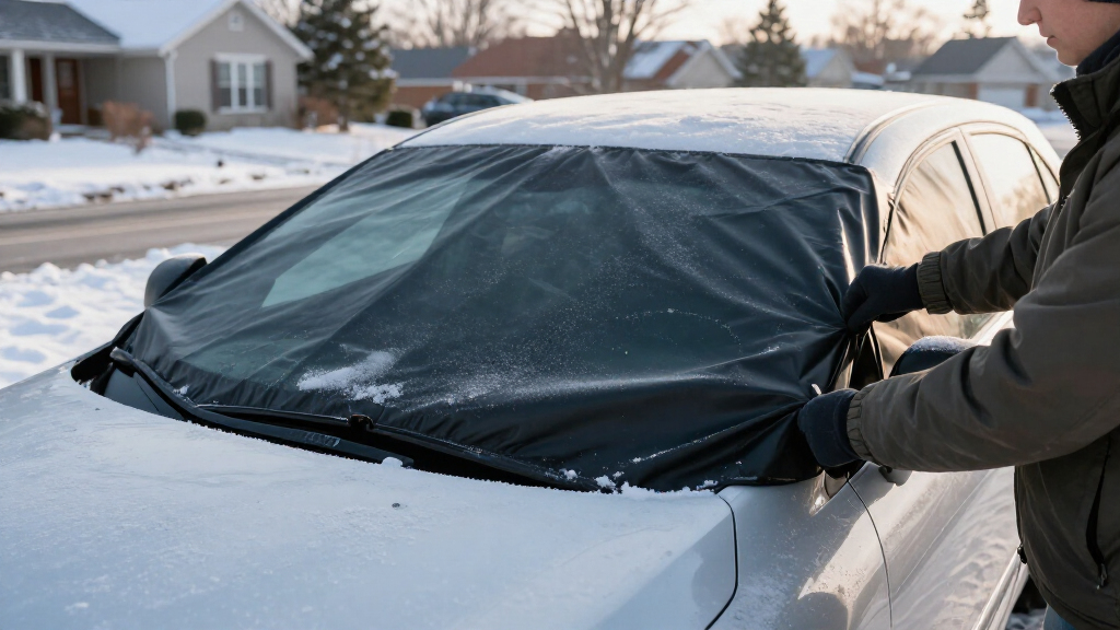 windshield frost guard magnetic cover