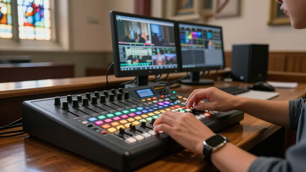 video switcher for church livestream