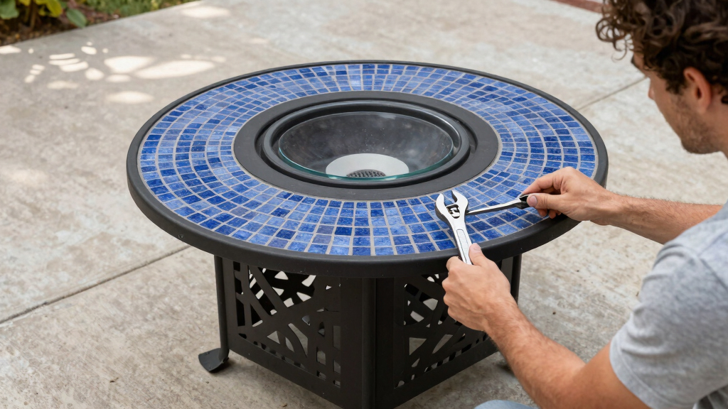 best pool fire pit table