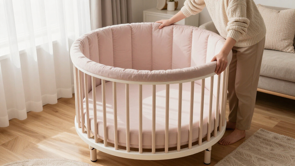 best round cribs for premium nurseries
