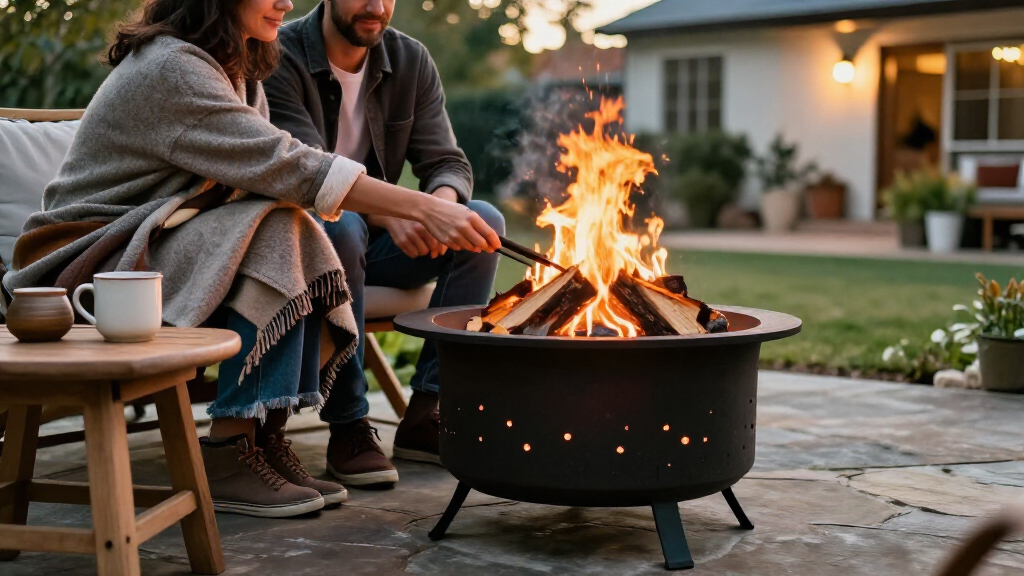 outdoor fire pits for cozy nights