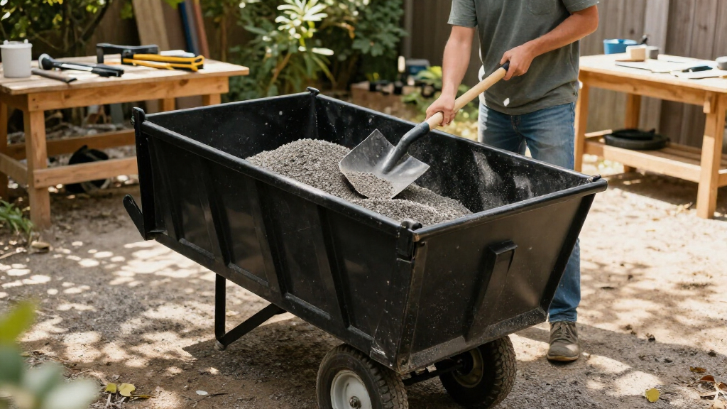 electric power wagon dump cart