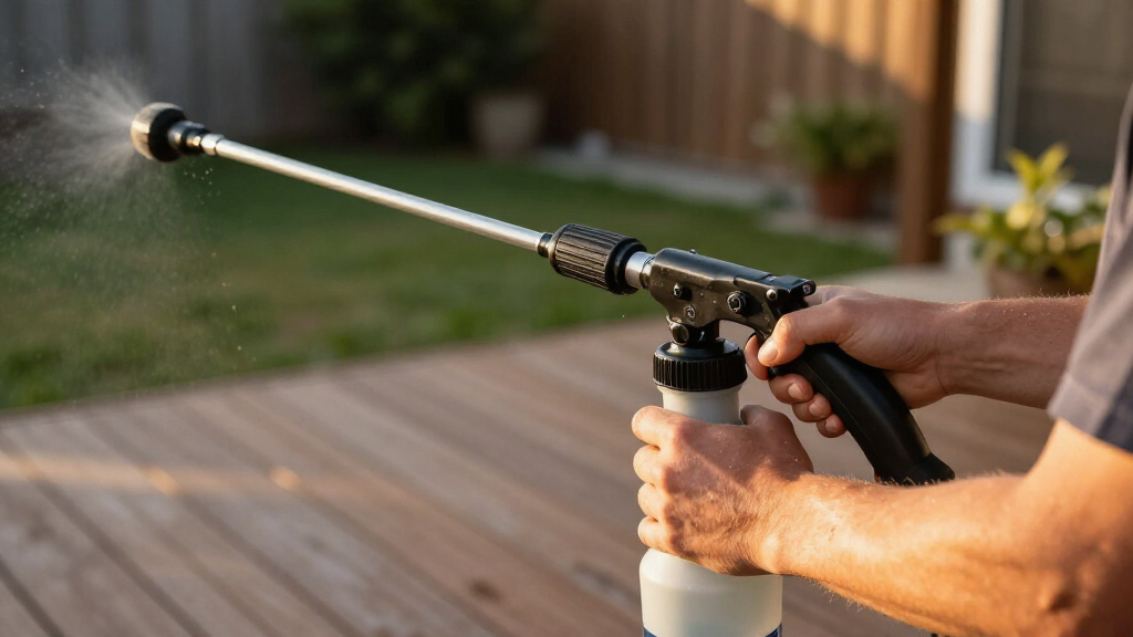 sprayer for spraying patio coatings