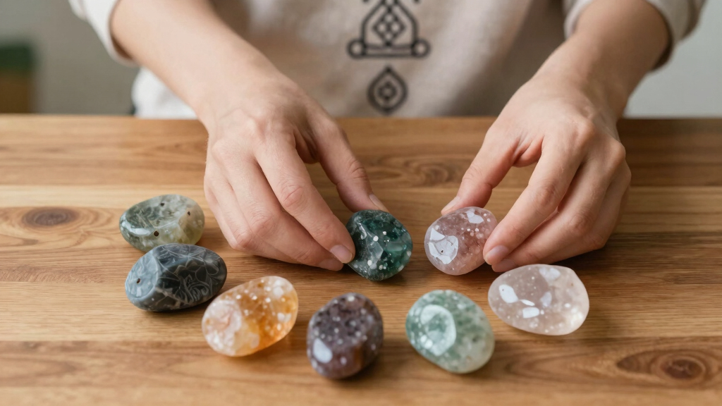 crystal healing meditation sets