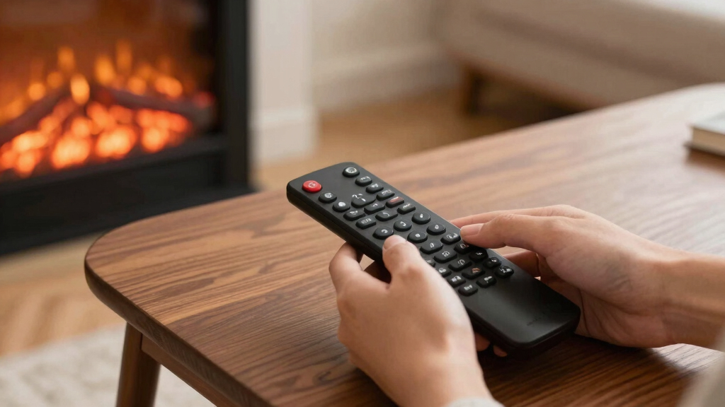 electric fireplace remote controls