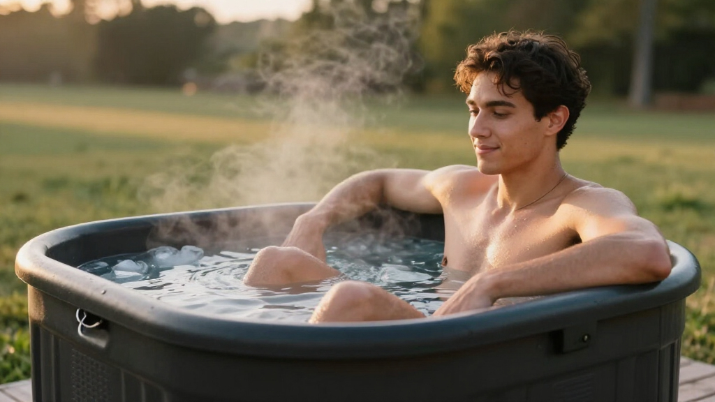 portable ice bath tub for athletes large