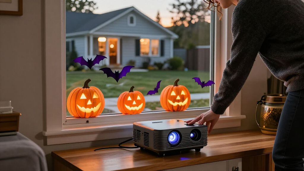 smart Halloween projector lights