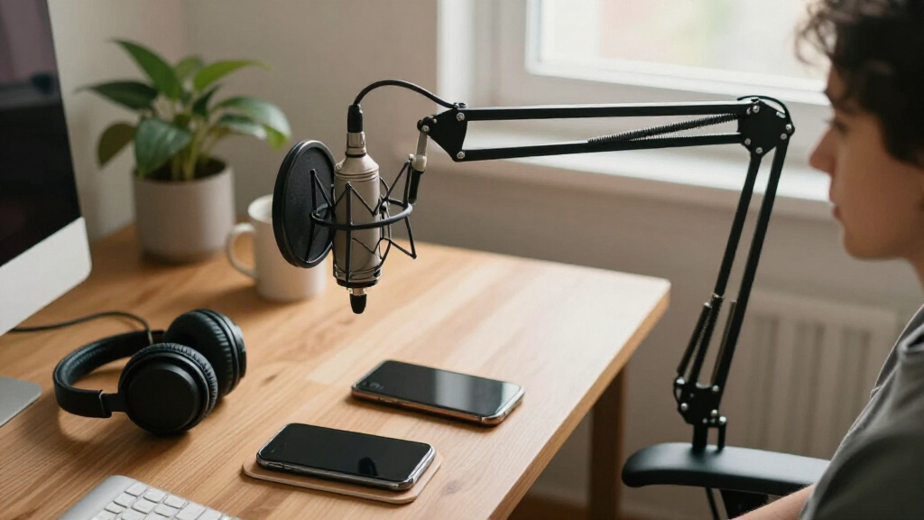 boom arm for voice over