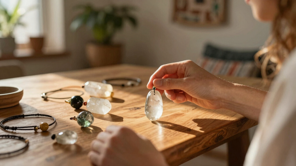crystal healing jewelry