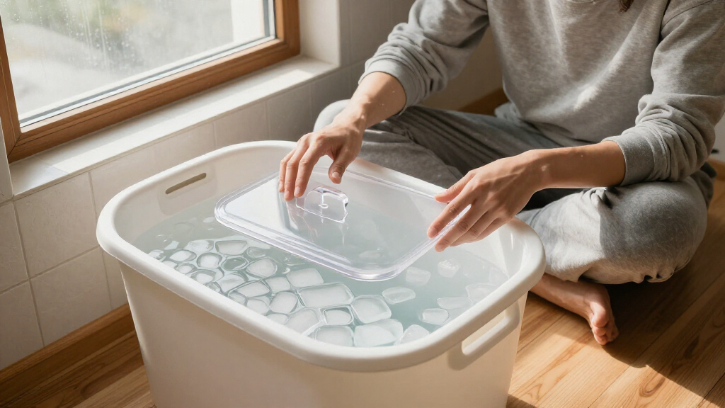ice bath tub with lid