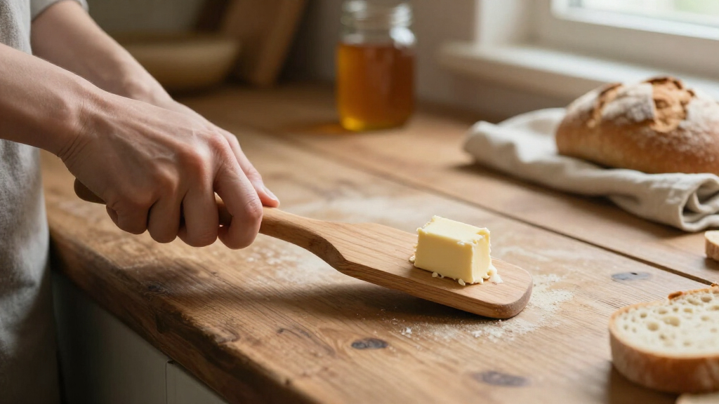 wooden butter paddle set