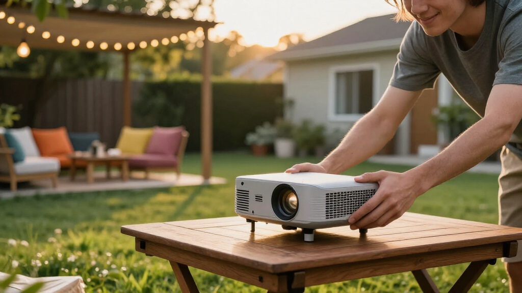 best weather resistant projector setup for backyard games