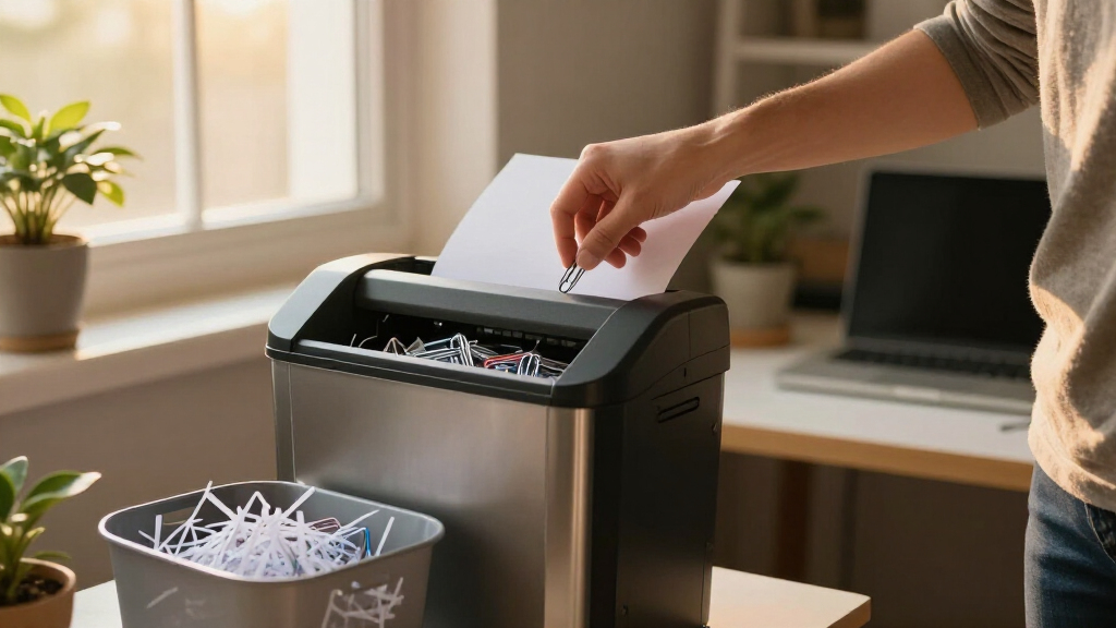 heavy duty shredder for staples and paper clips
