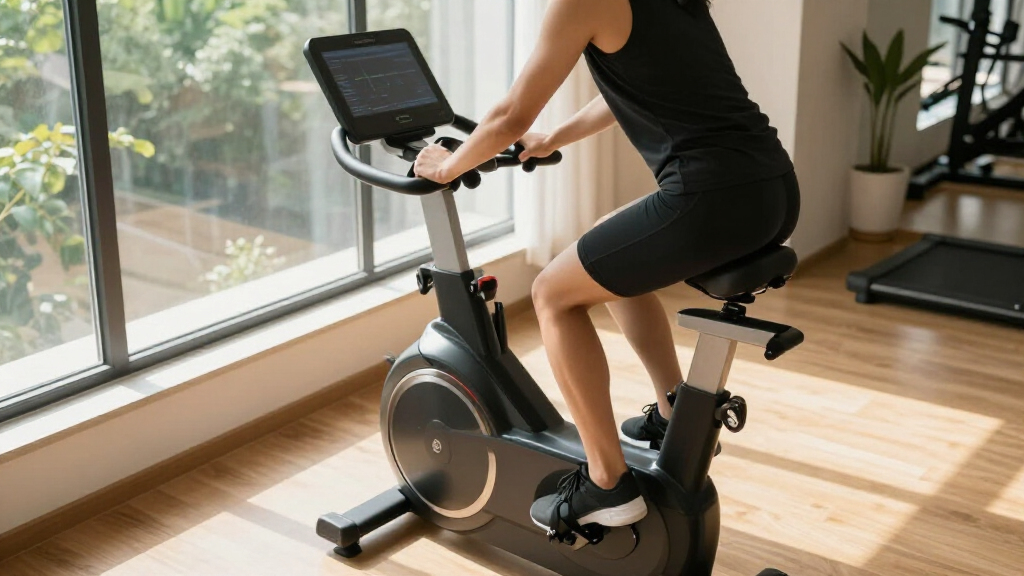 best exercise bike with screen
