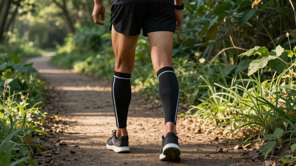 compression calf sleeves team stripes