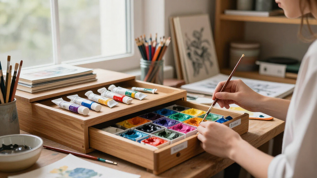 art supply storage organizers