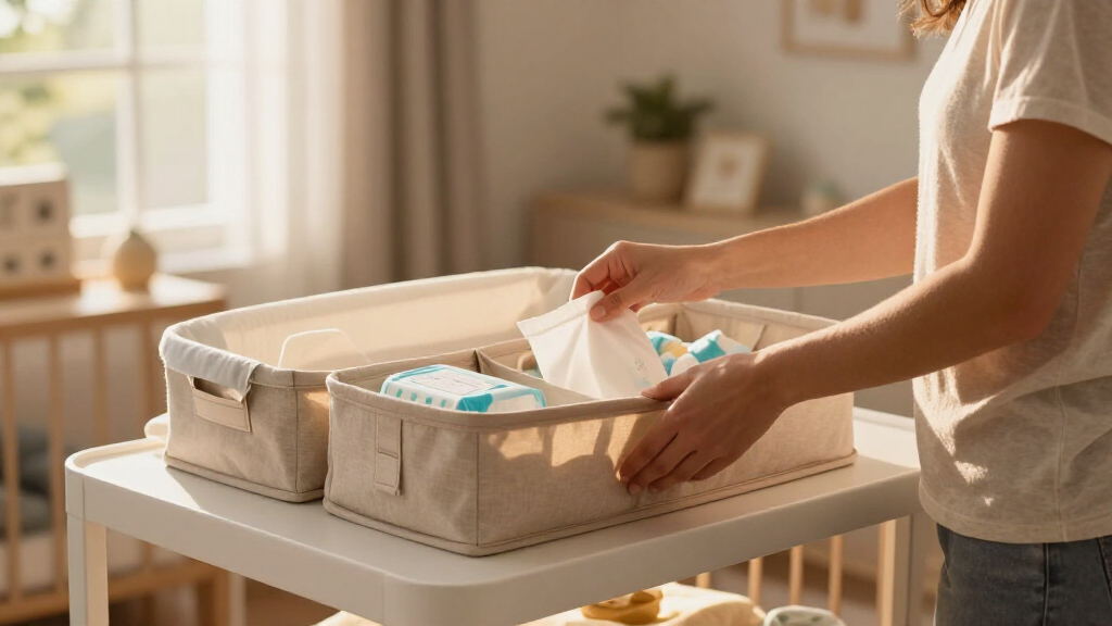 best modern changing table organizers
