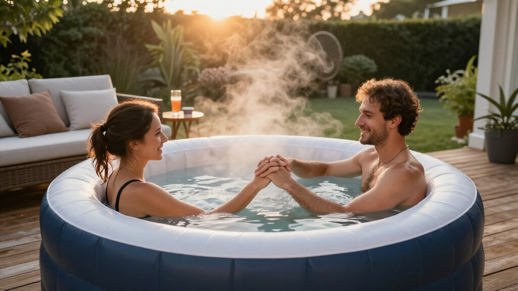 best inflatable hot tub for couples relaxation
