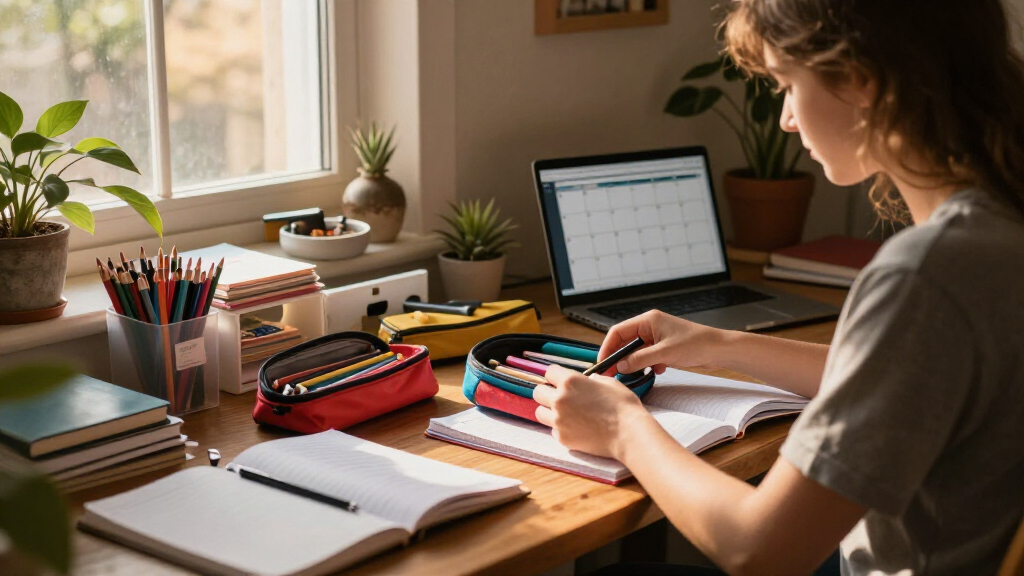 student desk organization supplies
