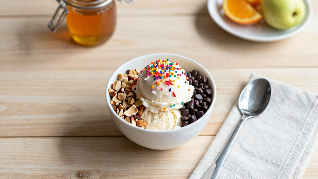 ice cream dessert toppings
