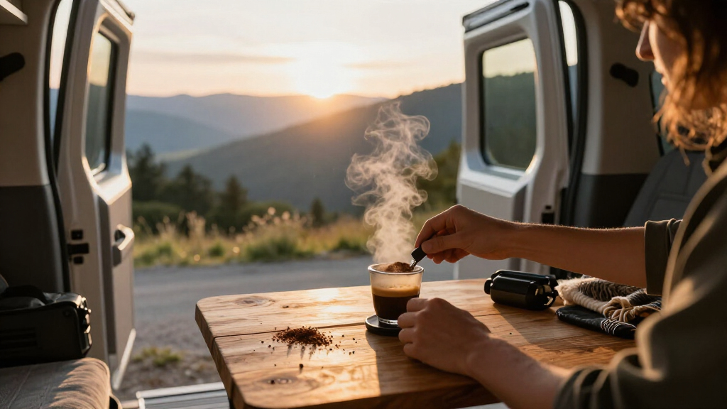 top rated portable espresso machine for van life road trips