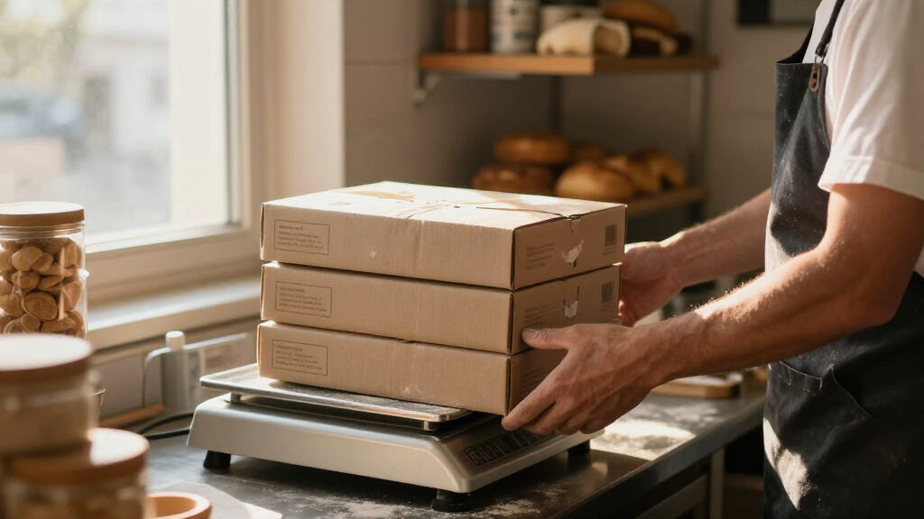 shipping scale for bakery packages high capacity