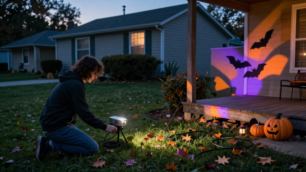 Halloween outdoor projector lights
