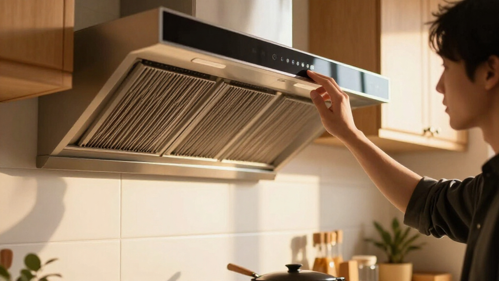 rated kitchen range hood with baffle filters