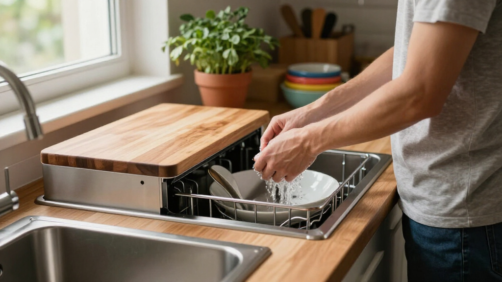 best portable dishwashers with butcher block top