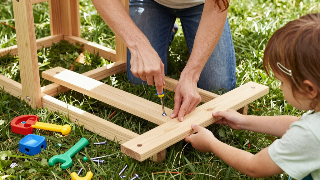 child-friendly outdoor playsets